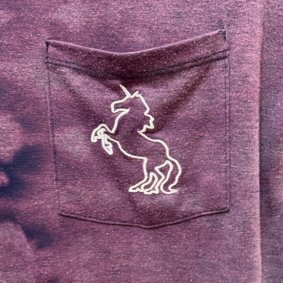 Modern Lux Unicorn Purple Tie Dye T-Shirts Size M - Picture 2 of 4